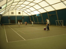 structure en aluminium pour terrains de tennis