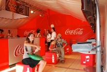 Chapiteau de 10x10 m pour coca-cola france