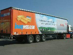 semi remorque knauf avec impression digitale full quadri: 